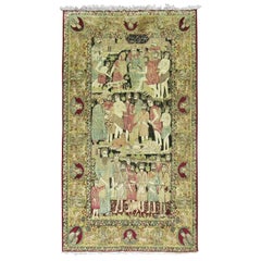 Judaischer persischer Kerman-Teppich aus Persien, Geschichte von Joseph