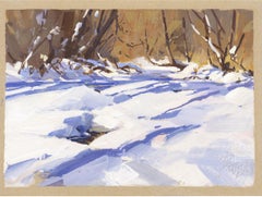 "001 -  Plein Air- Lair o the Bear, CO" (2022) de Judd Mercer, peinture à la gouache