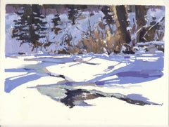 "002 -  Plein Air - Tana dell'Orso, CO" (2022) Di Judd Mercer, Pittura a guazzo