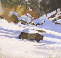 "008 - Plein Air-Cathedral Spires, CO" (2022) By Judd Mercer, Gouache Painting