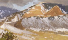 "009 - Plein Air-Morrison, CO" (2022) Di Judd Mercer, Pittura a guazzo