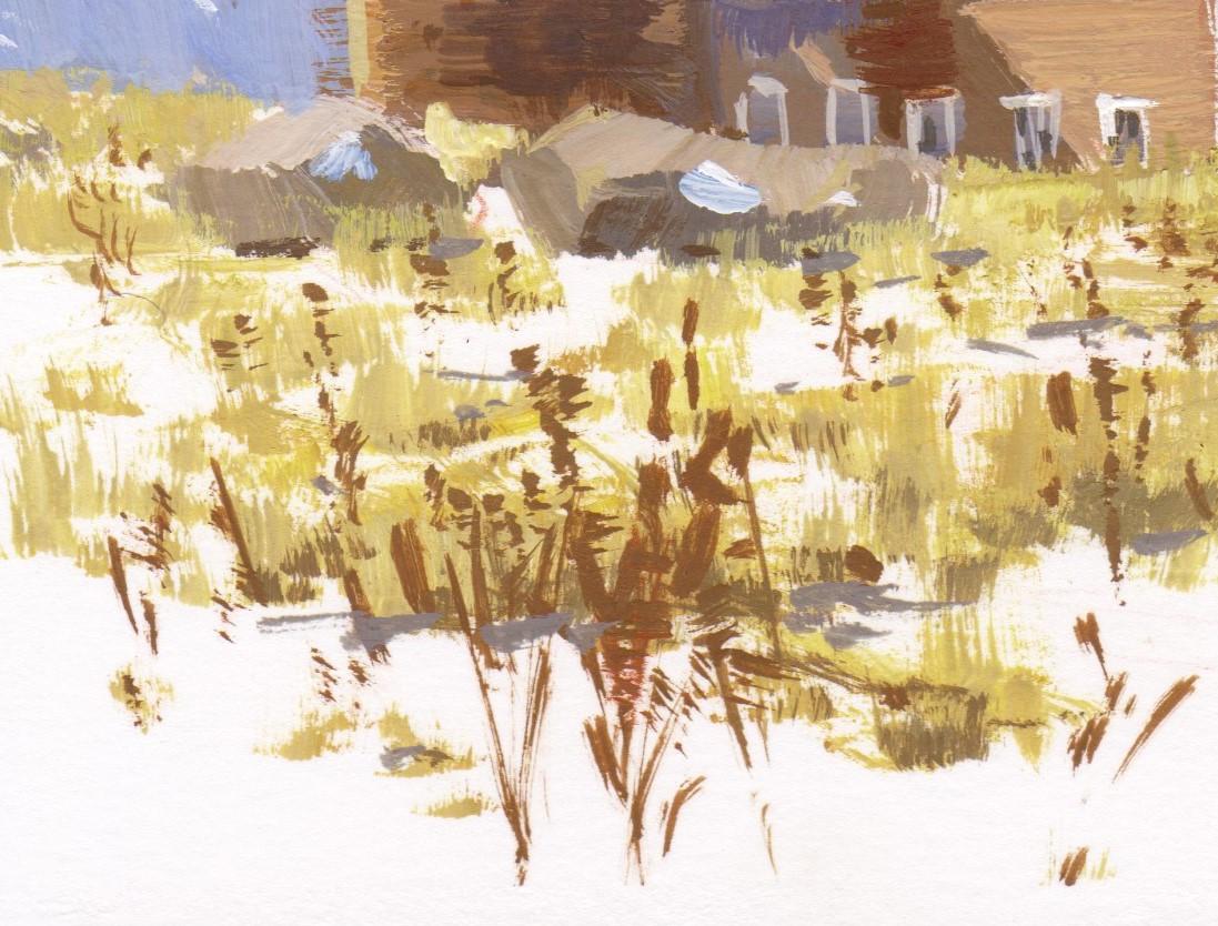 «012 - Plein Air-Daniels Peak, CO » (2022) par Judd Mercer, peinture à la gouache en vente 2