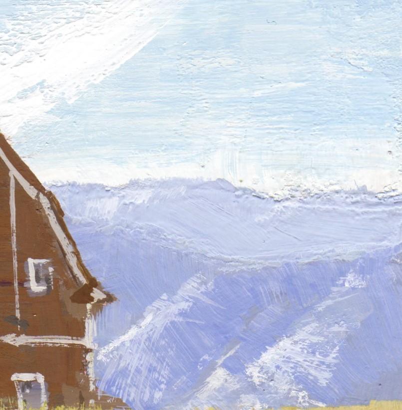 «012 - Plein Air-Daniels Peak, CO » (2022) par Judd Mercer, peinture à la gouache en vente 3