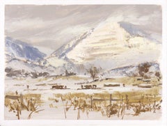 "013 - Plein Air-Morrison, CO" (2022) Por Judd Mercer, Pintura al gouache