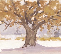 "016 - Plein Air-Englewood, CO" (2022) By Judd Mercer, Gouache Painting