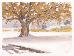"016 - Plein Air-Englewood, CO" (2022) By Judd Mercer, Gouache Painting