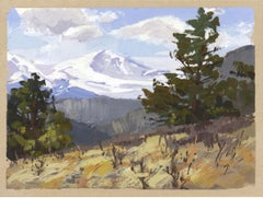 "020 - Plein Air-Elk Meadow, CO" (2022) By Judd Mercer, Gouache Painting