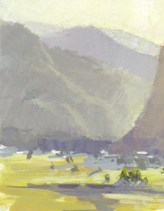 "025 - Plein Air-Eldorado Canyon, CO" (2022) Por Judd Mercer, Pintura al gouache