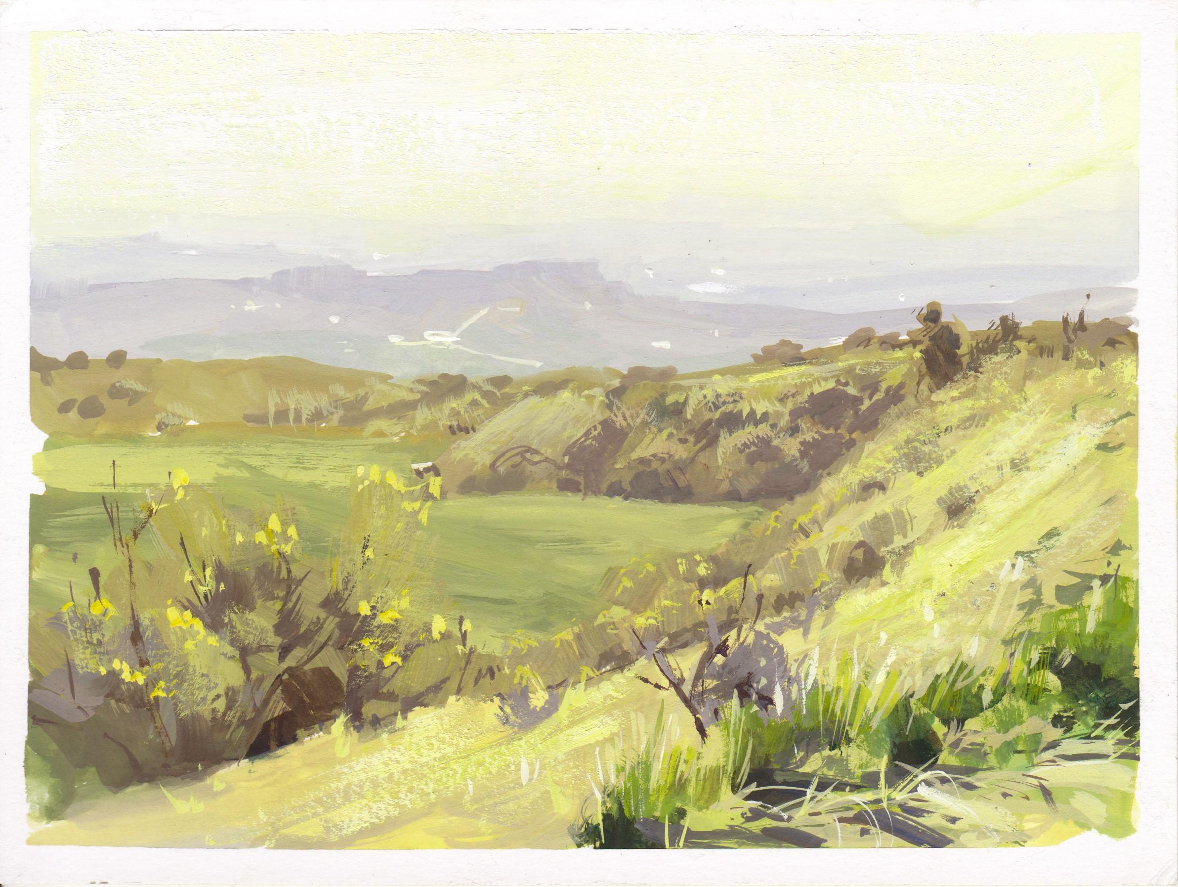 "026 - Plein Air-Golden, CO" (2022) di Judd Mercer, Pittura a guazzo