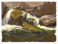 «028 - Plein Air-Eldorado Canyon, CO » (2022) par Judd Mercer, peinture à la gouache