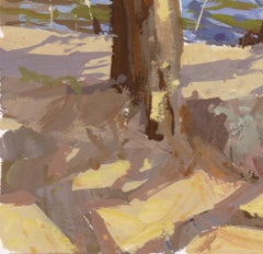 "032 - Plein Air-Palmer Lake, CO" (2022) Di Judd Mercer, Pittura a guazzo