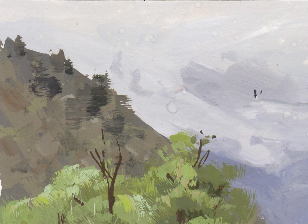 „039 - Plein Air-Morrison, CO“ (2022) von Judd Mercer, Gouache-Gemälde im Angebot 3