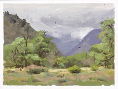 "039 - Plein Air-Morrison, CO" (2022) By Judd Mercer, Gouache Painting
