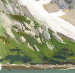 "052 - Plein Air-St Mary's Glacier, CO" (2022) Di Judd Mercer, Pittura a guazzo