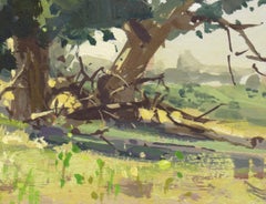 «053 - Plein Air-Aurora, CO » (2022) par Judd Mercer, peinture à la gouache