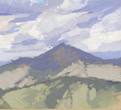 "057 - Plein Air-Windy Peak, CO" (2022) By Judd Mercer, Gouache Painting