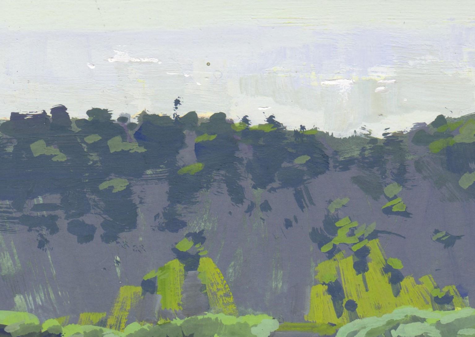 „058 - Plein Air-Red Rocks, CO“ (2022) von Judd Mercer, Gouache-Gemälde im Angebot 3