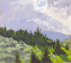 "064 - Plein Air- Lair o the Bear, CO" (2022) By Judd Mercer, Gouache Painting