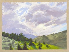 "064 - Plein Air- Lair o the Bear, CO" (2022) By Judd Mercer, Gouache Painting