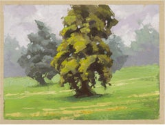 "071 - Plein Air-Englewood, CO" (2022) By Judd Mercer, Gouache Painting