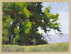 "074 - Plein Air-Lafayette, CO" (2022) Di Judd Mercer, Pittura a guazzo