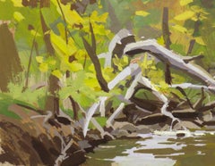 "077 - Plein Air-Morrison, CO" (2022) Di Judd Mercer, Pittura a guazzo