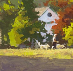 «079 - Plein Air-Englewood, CO » (2022) par Judd Mercer, peinture à la gouache