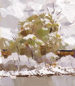 "083 - Plein Air-Glenwood Springs, CO" (2022) By Judd Mercer, Gouache Painting