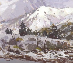 "084 - Plein Air-Glenwood Springs, CO" (2022) Por Judd Mercer, Pintura al gouache
