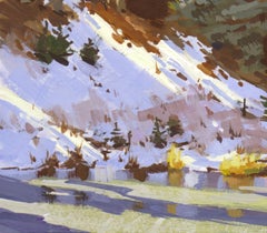 "086 - Plein Air-Golden Gate Canyon, CO" (2022) Por Judd Mercer, Pintura al gouache