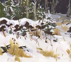 "087 - Plein Air-Granby, CO" (2022) By Judd Mercer, Gouache Painting