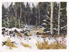 "087 - Plein Air-Granby, CO" (2022) By Judd Mercer, Gouache Painting