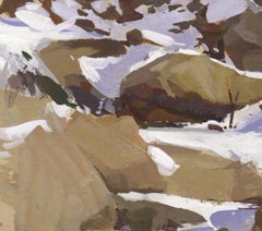«093 - Plein Air-Boulder Falls, CO » (2022) par Judd Mercer, peinture à la gouache