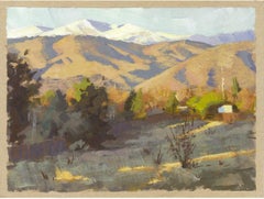 "097 - Plein Air-Lakewood, CO" (2022) By Judd Mercer, Gouache Painting