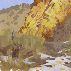 "098 - Plein Air-Morrison, CO" (2022) By Judd Mercer, Gouache Painting