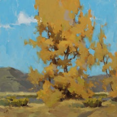 "Before the Fall" - Impressionist Western Landscape and Skyscape, Oil Painting