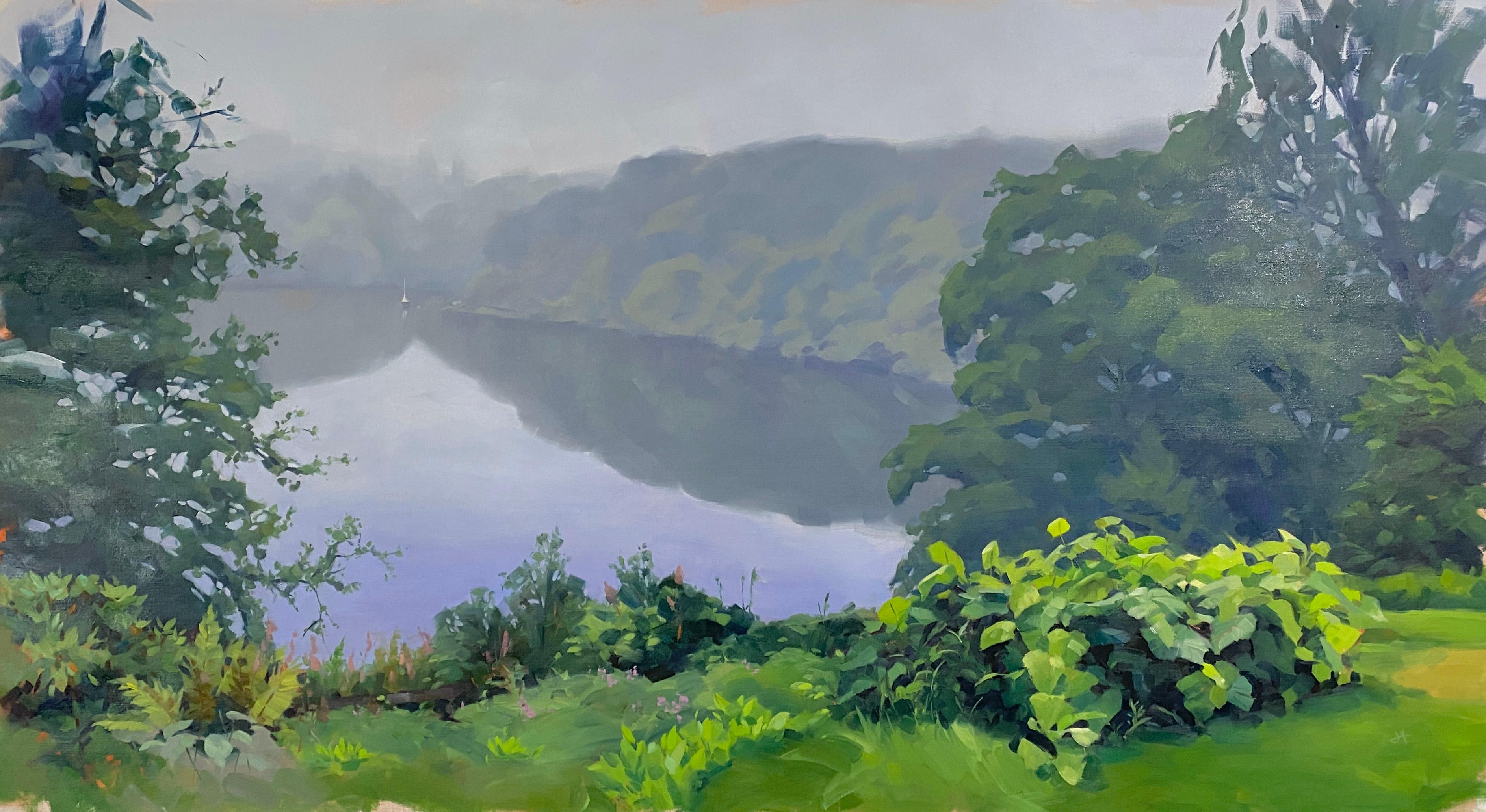 Judd Mercer Landscape Painting - "Castle Grounds, " Oil painting