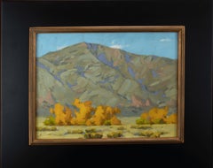 "Fall Apart" - Peinture originale de paysage à l'huile sur panneau