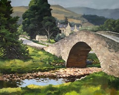 "Gairnshiel Bridge," Oil painting