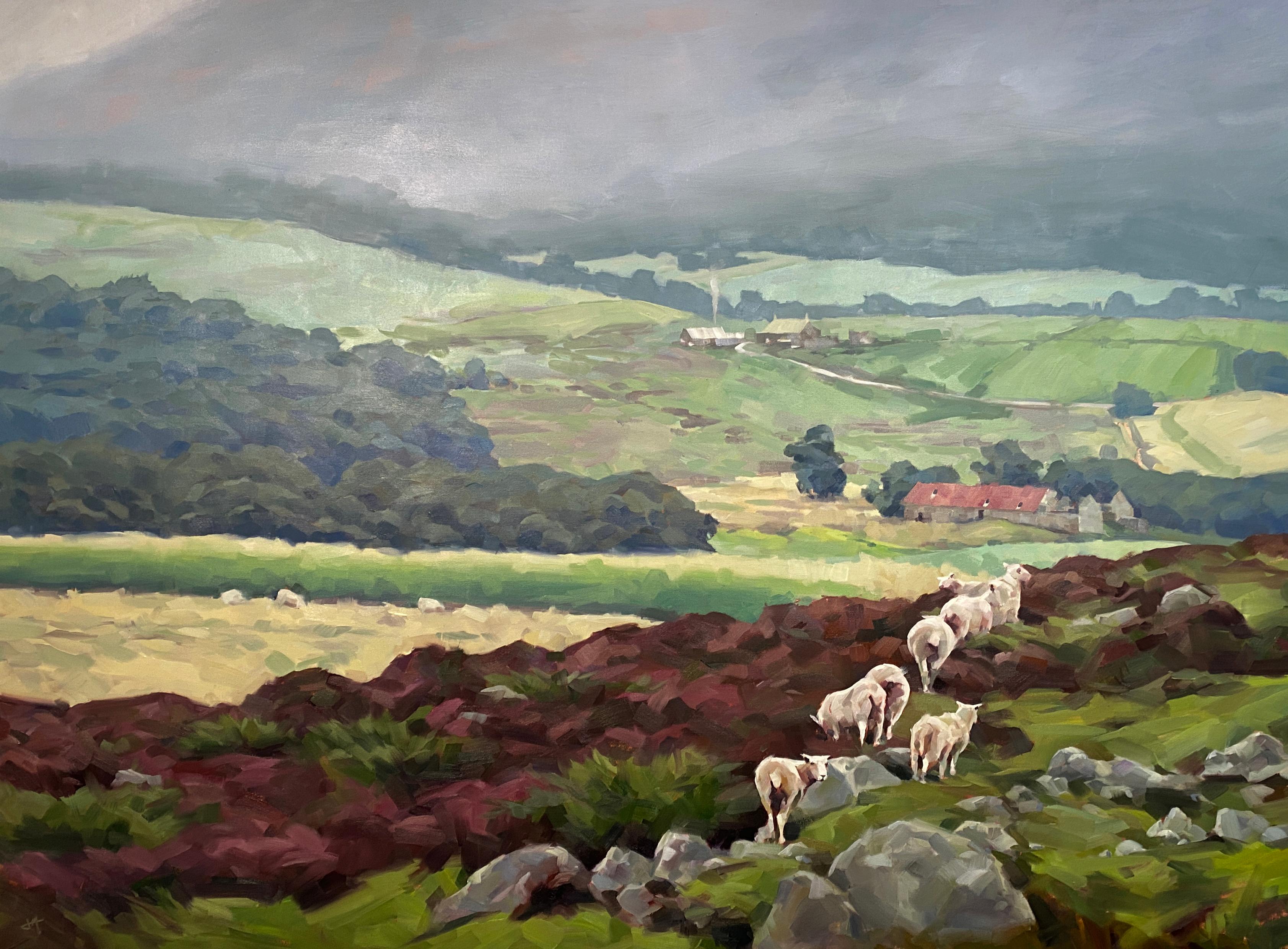 Landscape Painting Judd Mercer - Peinture à l'huile « Len Retreat »