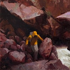 "Granite Resolve" (2023) By Judd Mercer, Original Oil Painting