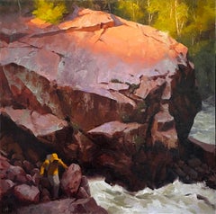 "Granite Resolve" (2023) By Judd Mercer, Original Oil Painting