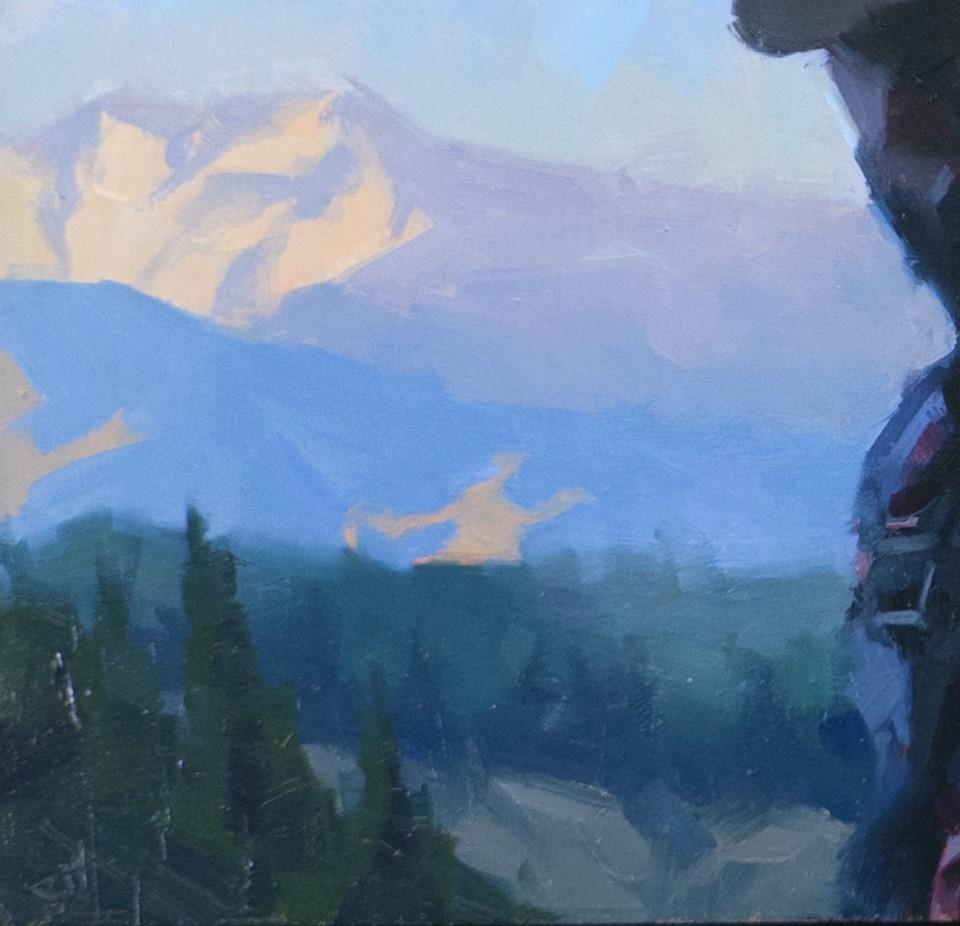 „Heading Down“ (2023) von Judd Mercer, Original-Ölgemälde im Angebot 1