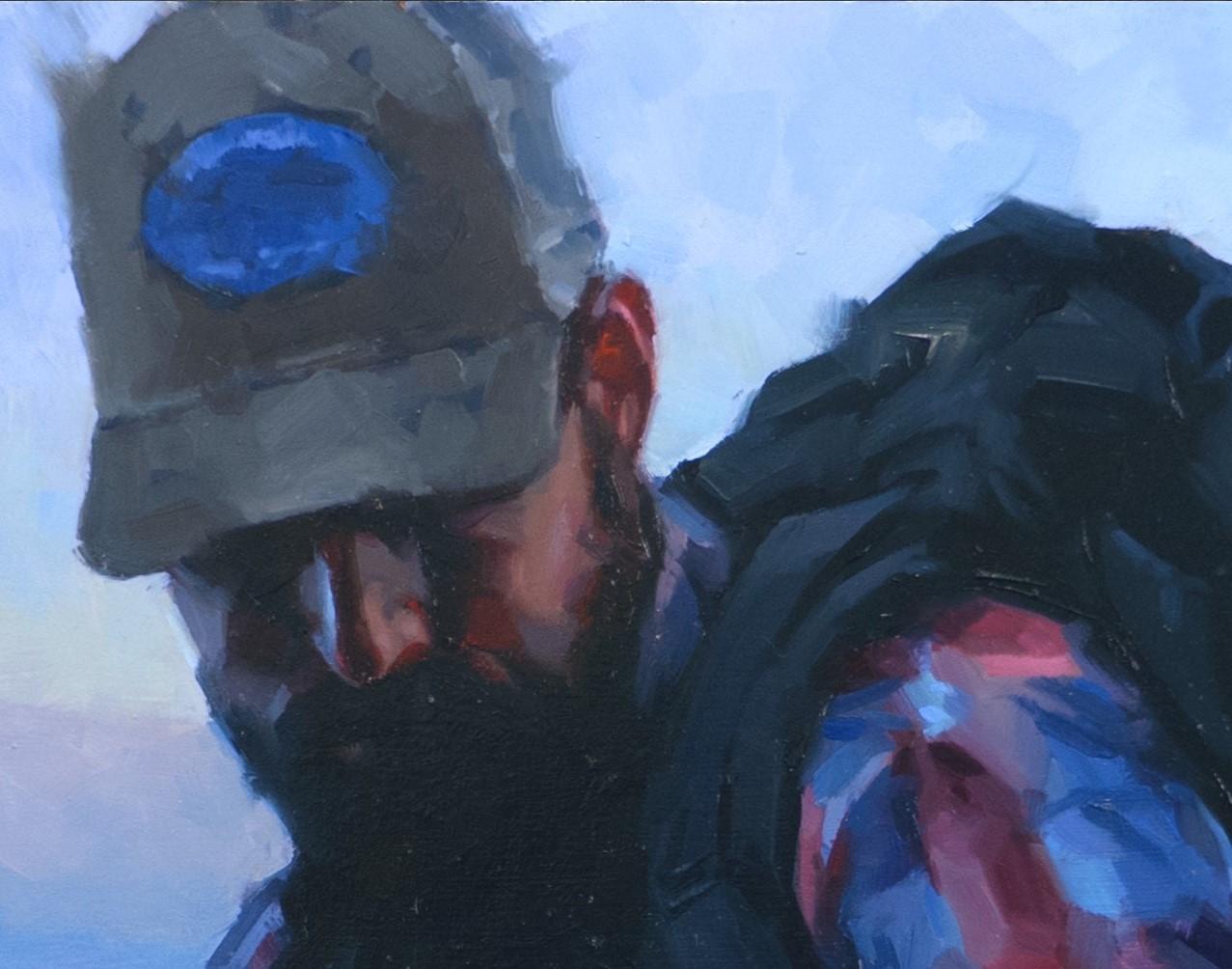 „Heading Down“ (2023) von Judd Mercer, Original-Ölgemälde im Angebot 2