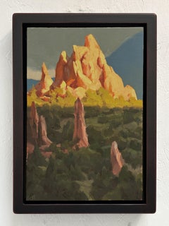 "Illumination" (2024) par Judd Mercer, peinture à l'huile originale sur panneau de bois