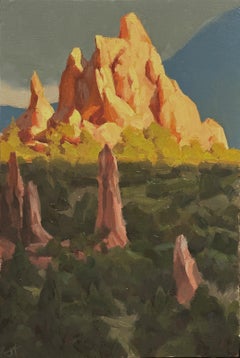 "Illuminazione" (2024) di Judd Mercer, pittura a olio originale su pannello di Wood