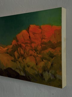 "Incandesce" - Impressionist Western Landscape and Skyscape, Oil Painting