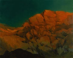 "Incandesce" - Impressionist Western Landscape and Skyscape, Oil Painting