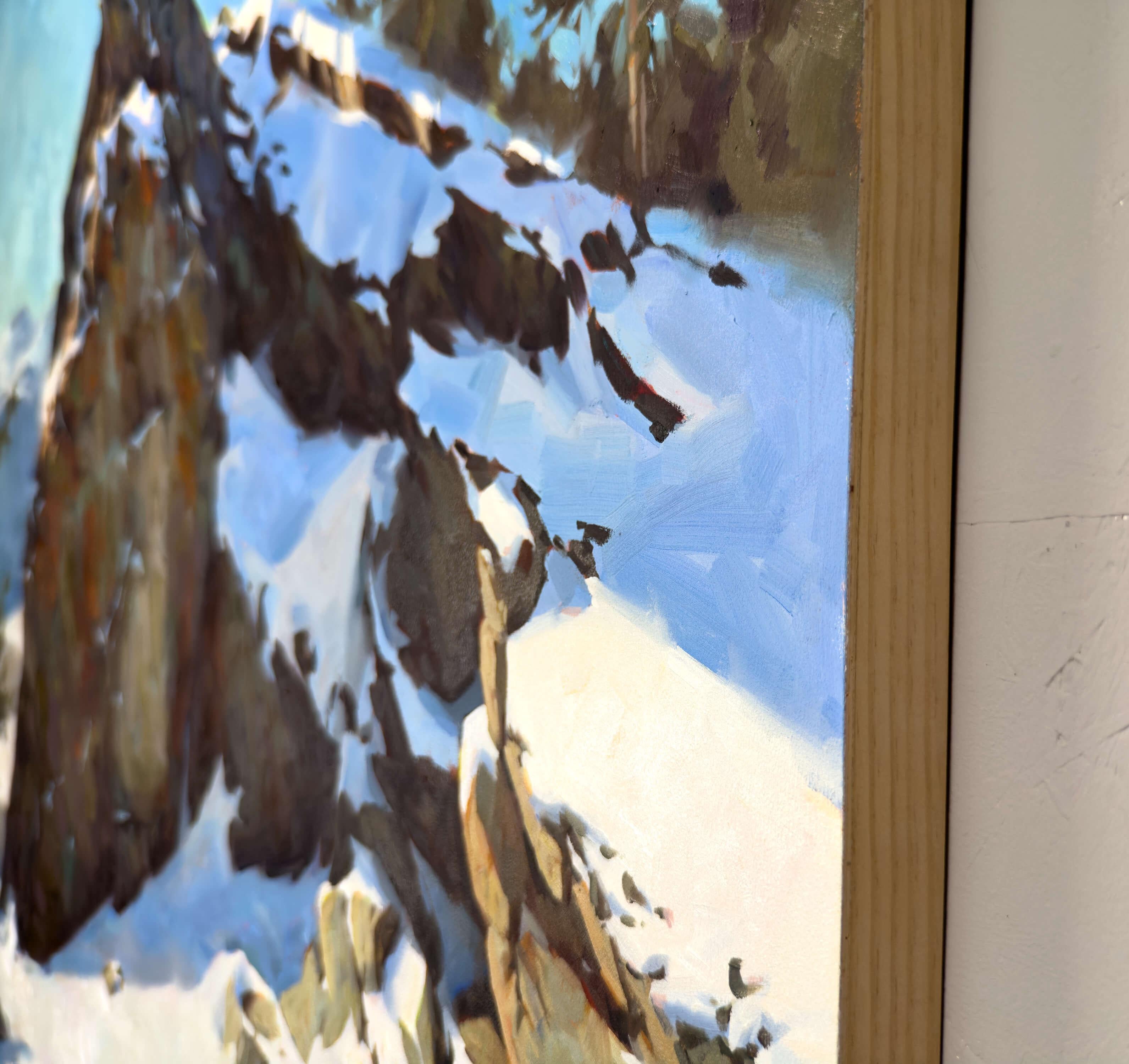 « Countrybalance », huile sur panneau de bois, peinture de paysage de montagne de Judd Mercer en vente 2