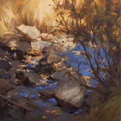 "Leaving Behind" (2025) Peinture impressionniste originale d'un paysage d'automne